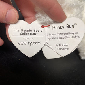 Honey Bun the Dog Beanie Boo Plush