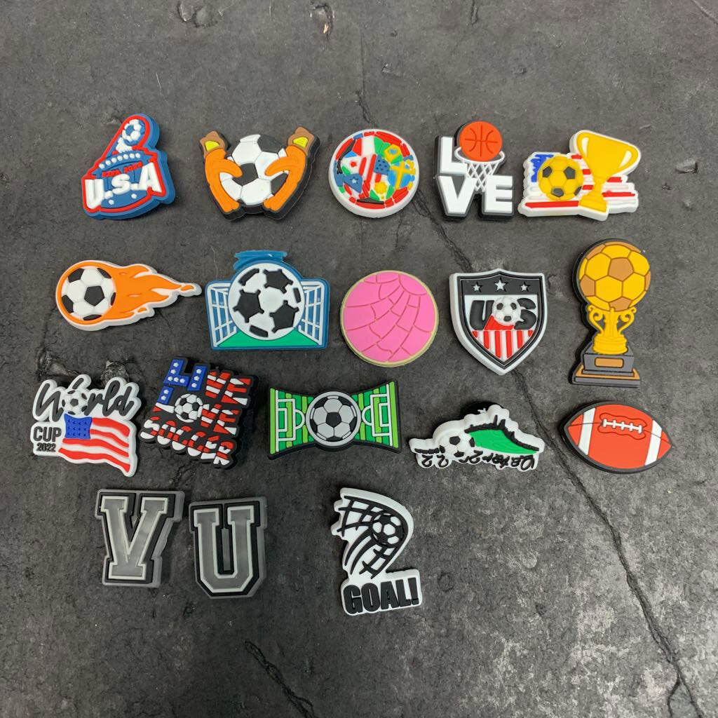 Sports Shoe Charms Set