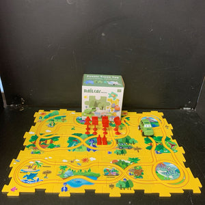 25pc Railcar Puzzle w/Car Battery Operated