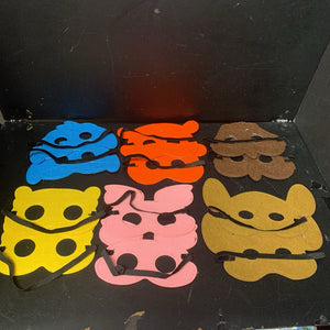 12pc Felt Mask Set