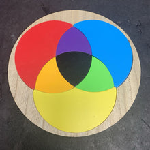 Load image into Gallery viewer, 7pc Wooden Color Wheel Puzzle
