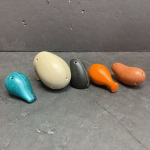 5pc Locomo Family Wooden Animal Figures (Taska)