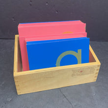 Load image into Gallery viewer, Montessori Sandpaper Letters Set
