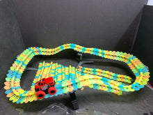 Load image into Gallery viewer, Glow in the Dark Car Raceway Track w/Truck Battery Operated

