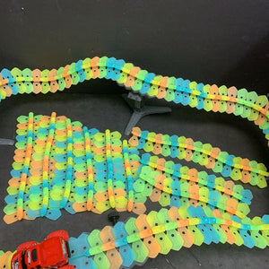 Glow in the Dark Car Raceway Track w/Truck Battery Operated