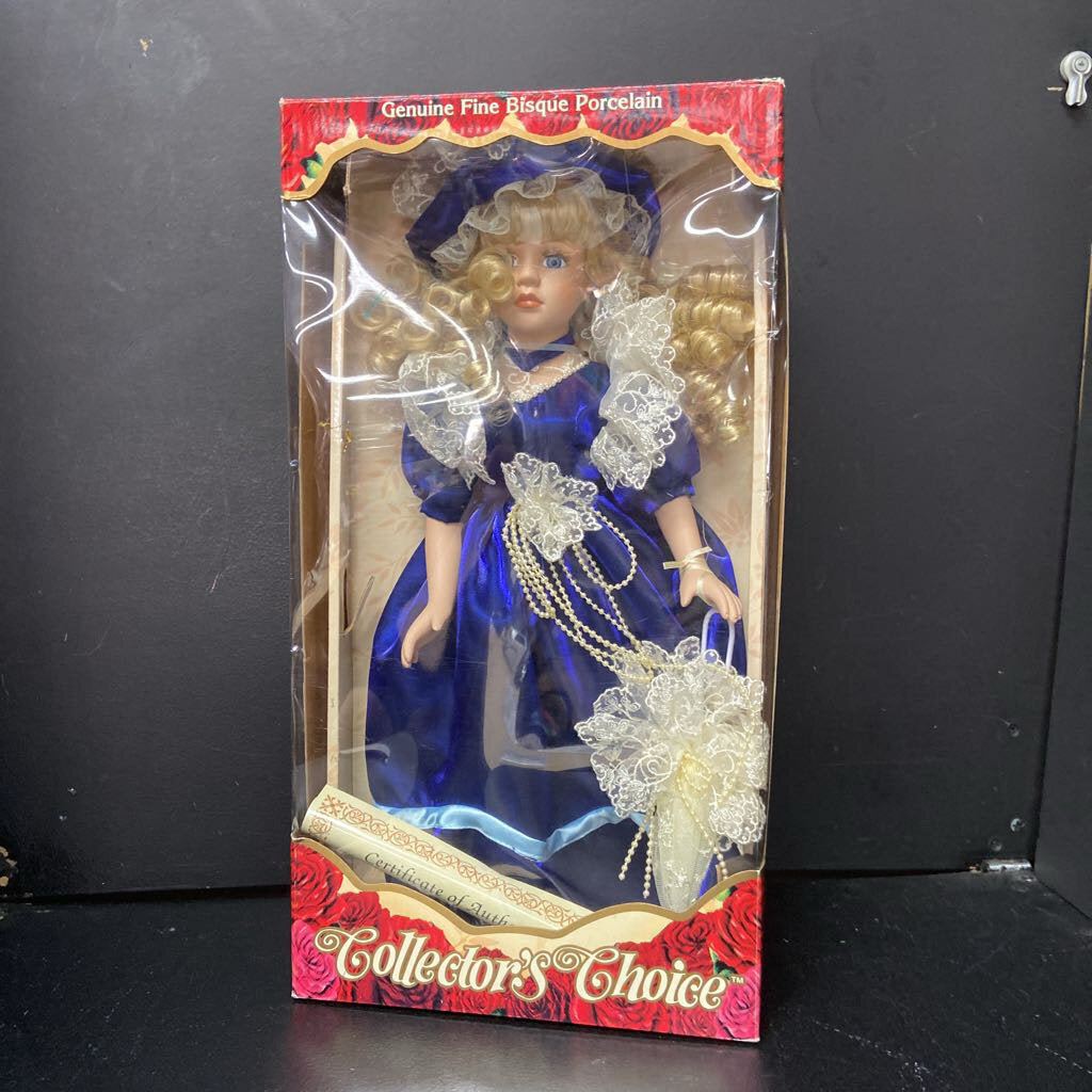 Collector's Choice Genuine Fine Bisque Porcelain Doll (NEW)