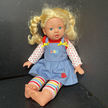 Load image into Gallery viewer, Back to School Doll in ABC Dress
