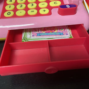 Cash Register w/Money Battery Operated