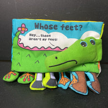 Load image into Gallery viewer, K&#39;s Kids &quot;Whose Feet?&quot; Sensory Soft Book
