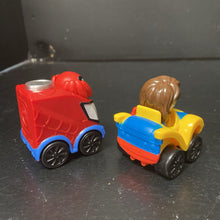 Load image into Gallery viewer, 2pc Spidey &amp; His Amazing Friends Ms. Marvel &amp; Trac-E Amazing Minis Cars
