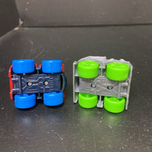 Load image into Gallery viewer, 2pc Spidey &amp; His Amazing Friends Rhino Disc Dasher &amp; Miles Morales Amazing Minis Cars
