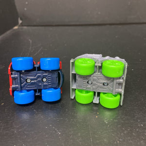2pc Spidey & His Amazing Friends Rhino Disc Dasher & Miles Morales Amazing Minis Cars
