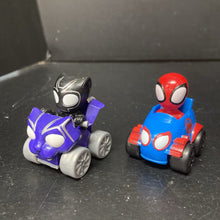 Load image into Gallery viewer, 2pc Spidey &amp; His Amazing Friends Black Panther &amp; Spiderman Amazing Minis Cars
