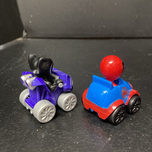 2pc Spidey & His Amazing Friends Black Panther & Spiderman Amazing Minis Cars
