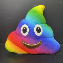 Load image into Gallery viewer, Rainbow Poop Emoji Pillow
