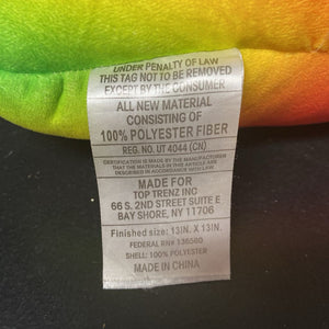 Rainbow Poop Emoji Pillow