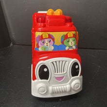 Load image into Gallery viewer, Tumbling Block Firetruck w/Block Battery Operated

