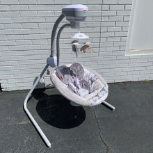 Load image into Gallery viewer, Elephant Safari Cradle n&#39; Swing Battery Operated

