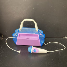 Load image into Gallery viewer, Anna &amp; Elsa Cool Tunes Sing-Along Boombox w/Microphone Battery Operated

