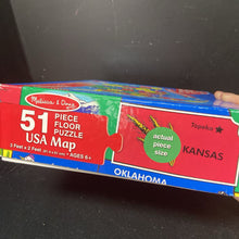 Load image into Gallery viewer, 51pc USA Map Floor Puzzle
