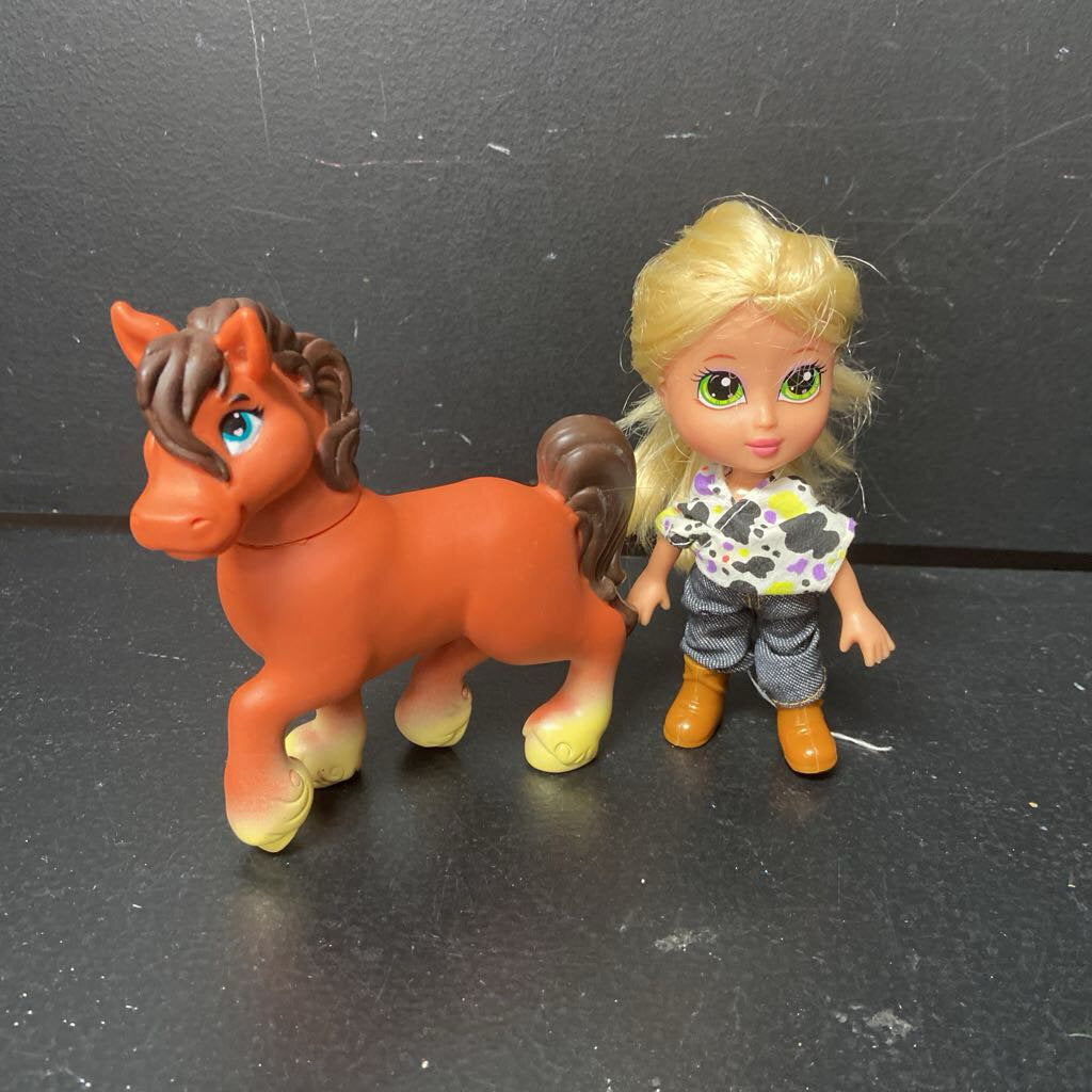 Country Kinz Rodeo Round Up Piper Doll w/Horse