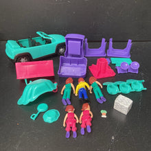 Load image into Gallery viewer, Dollhouse Furniture,Car, &amp; Dolls Set

