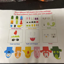 Load image into Gallery viewer, Animal Felt Puppet Craft Kit (NEW)
