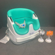 Load image into Gallery viewer, Dine &amp; Discover Portable High Chair w/ 2 attachment rattles &amp; self-storing tray
