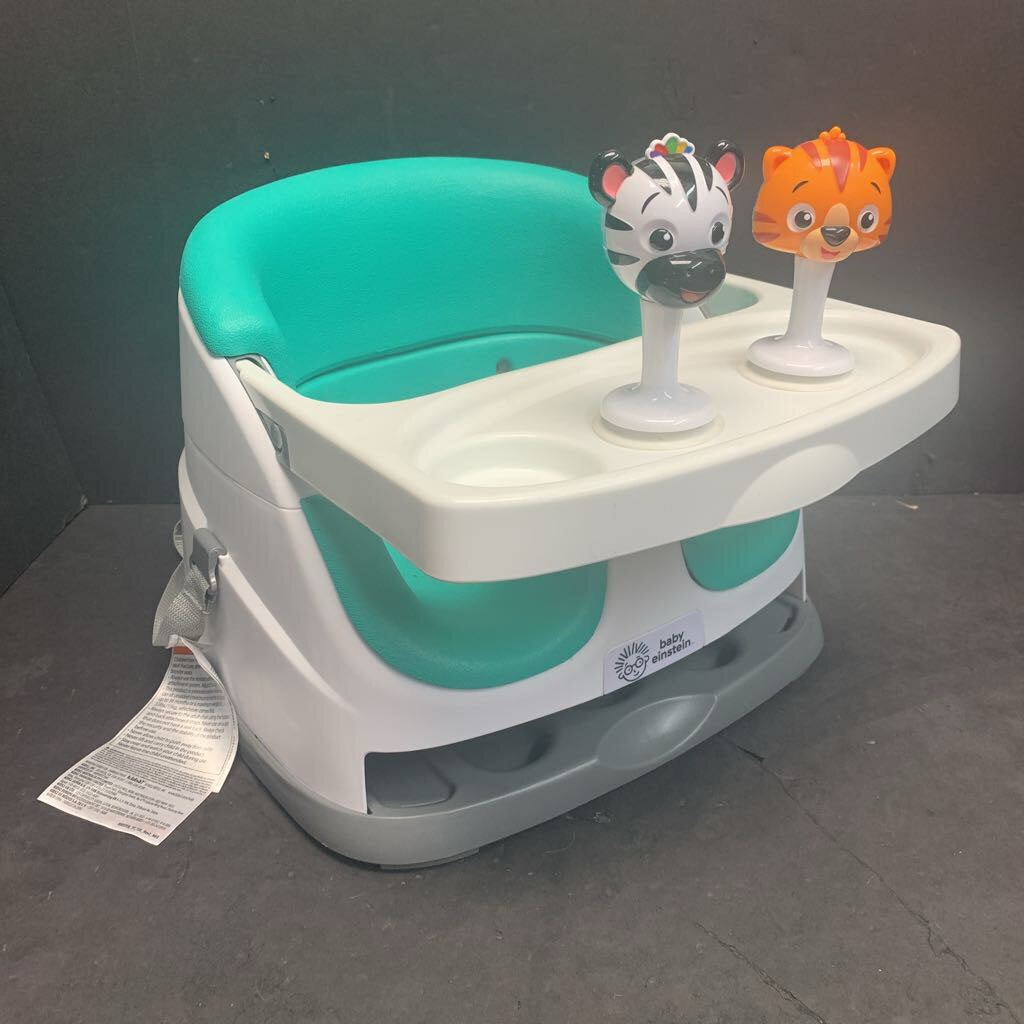 Dine & Discover Portable High Chair w/ 2 attachment rattles & self-storing tray