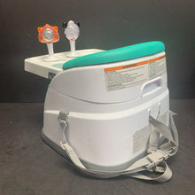 Load image into Gallery viewer, Dine &amp; Discover Portable High Chair w/ 2 attachment rattles &amp; self-storing tray
