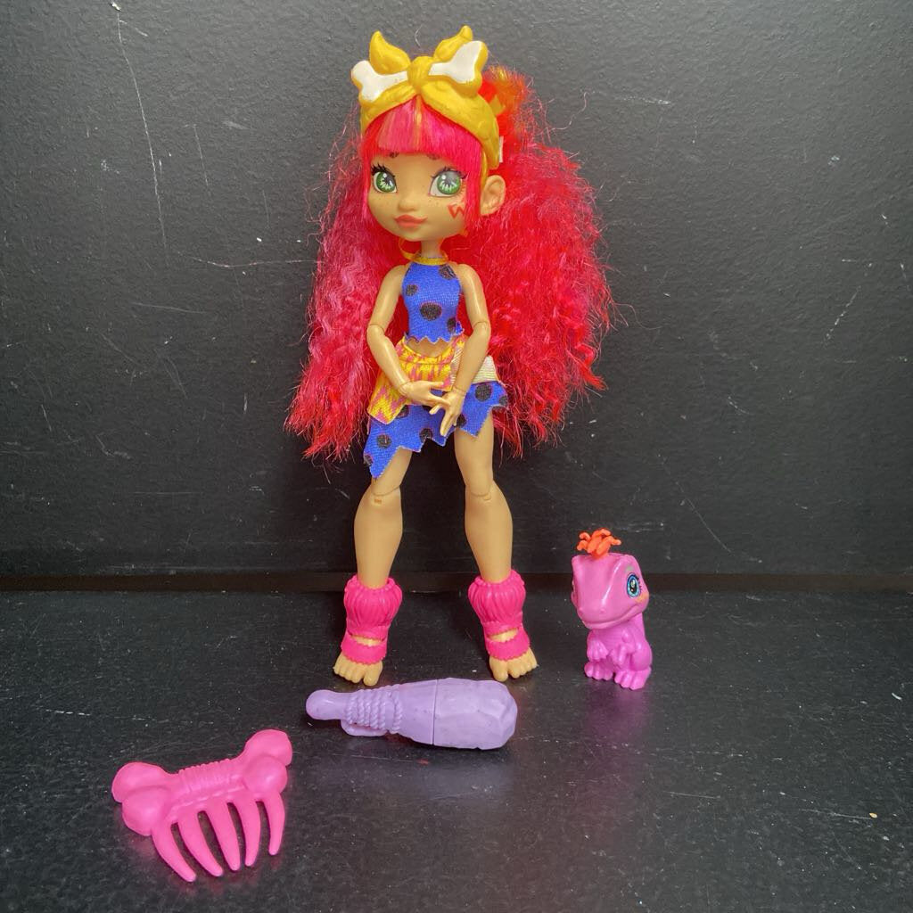 Emberly Doll w/Pet & Accessories (Cave Club)