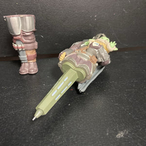 Disney Parks Galaxy's Edge Mandalorian Grogu Figure/Ink Pen