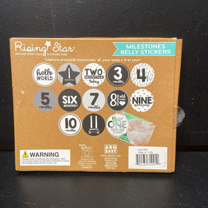 12pk Milestones Belly Stickers (NEW)