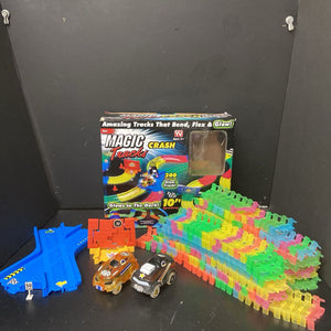 Crash Car Raceway Track w/Vehicles Battery Operated