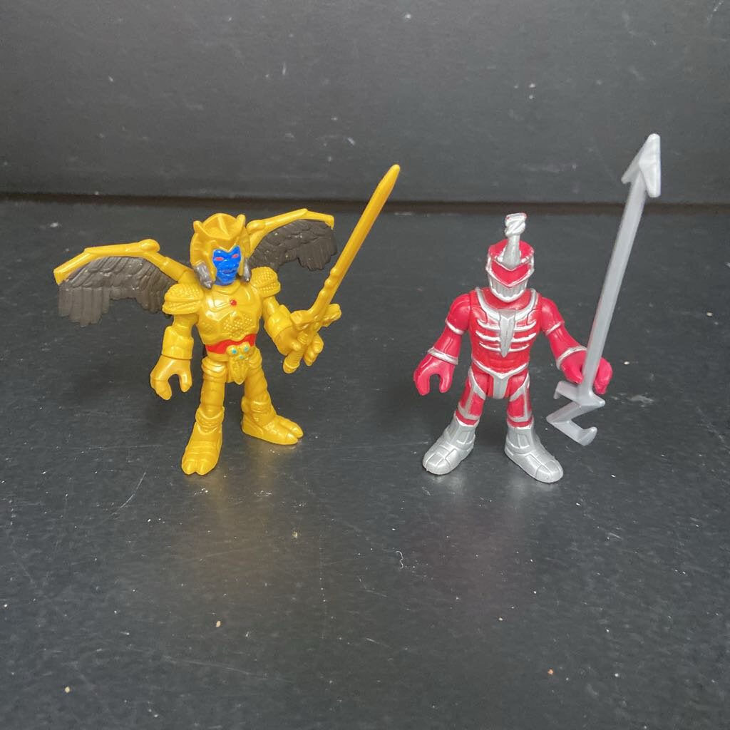 2pk Imaginext Goldar & Lord Zed Figures w/Weapons