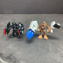 Load image into Gallery viewer, 2pk Galactic Heroes Chewbacca &amp; First Order Pilot Figures
