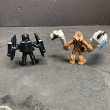 Load image into Gallery viewer, 2pk Galactic Heroes Chewbacca &amp; First Order Pilot Figures
