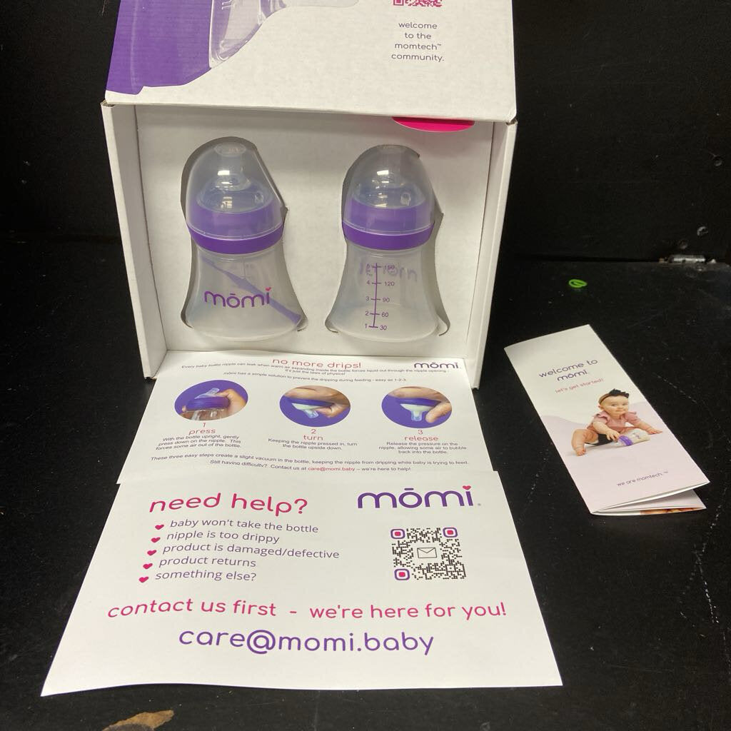 2pk Baby Bottles (Momi)