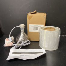 Load image into Gallery viewer, Textured Metal Mini Table Lamp (NEW)
