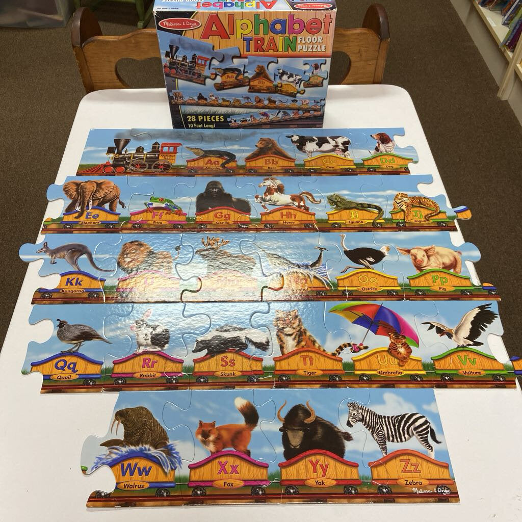 28pc Alphabet Train Floor Puzzle