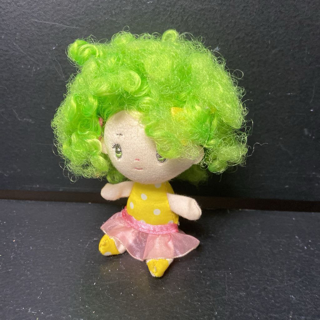 Cutie Curls Jade Plush Doll Keychain