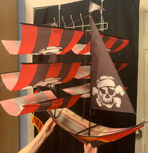 Load image into Gallery viewer, Nylon 3-D Pirate Ship Kite (Windsun)
