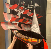 Load image into Gallery viewer, Nylon 3-D Pirate Ship Kite (Windsun)
