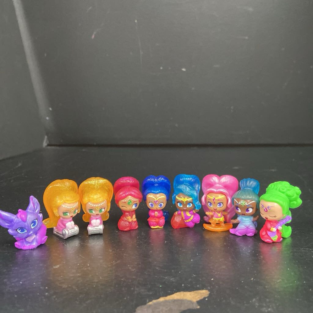 9pk Teenie Genie Figures