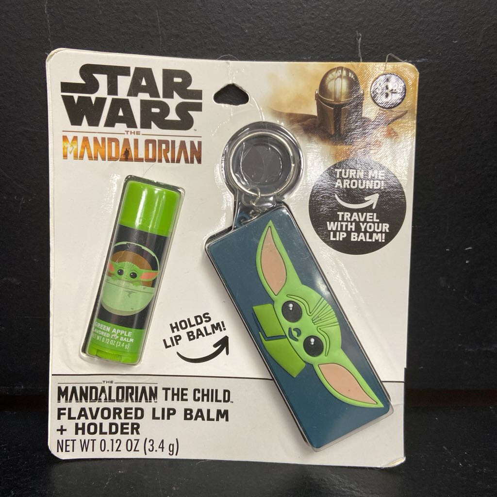The Mandalorian The Child Flavored Lip Balm & Holder (NEW)