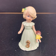 Load image into Gallery viewer, Age 3 Birthday Girls Ceramic Figurine
