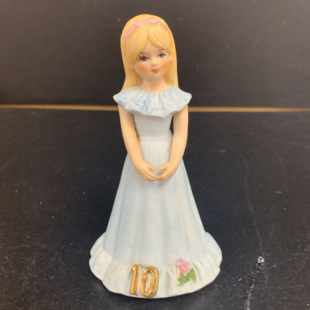 Age 10 Birthday Girls Ceramic Figurine