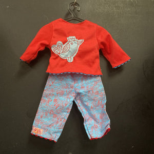 2pc Bird Outfit for 18" Doll
