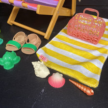 Load image into Gallery viewer, Day at the Beach Chair w/Accessories for 18&quot; Doll
