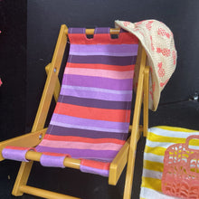 Load image into Gallery viewer, Day at the Beach Chair w/Accessories for 18&quot; Doll
